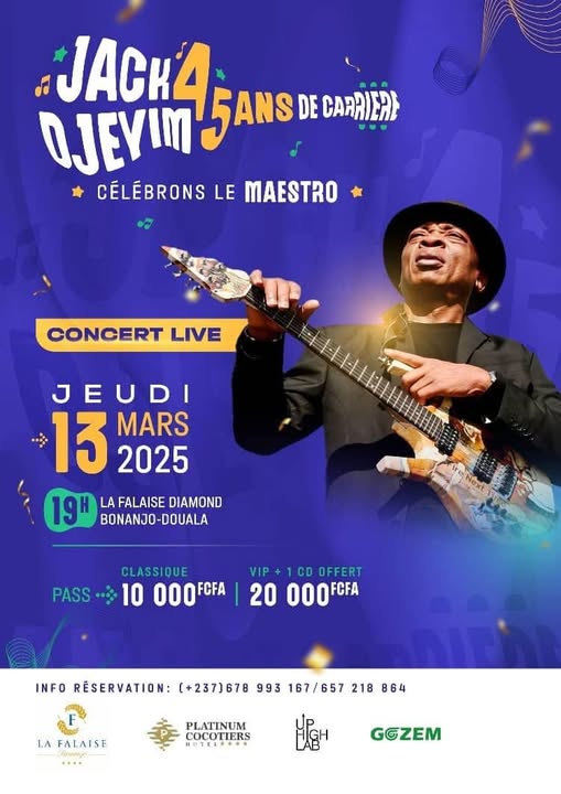 Cover Jack Djevim En Concert Live Jeudi 13 Mars 2025 à Bonanjo Douala