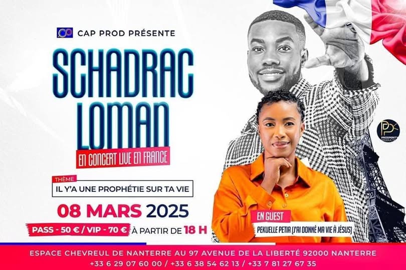 Cover Schadrac Loman En Concert Live En France Le 08 Mars 2025
