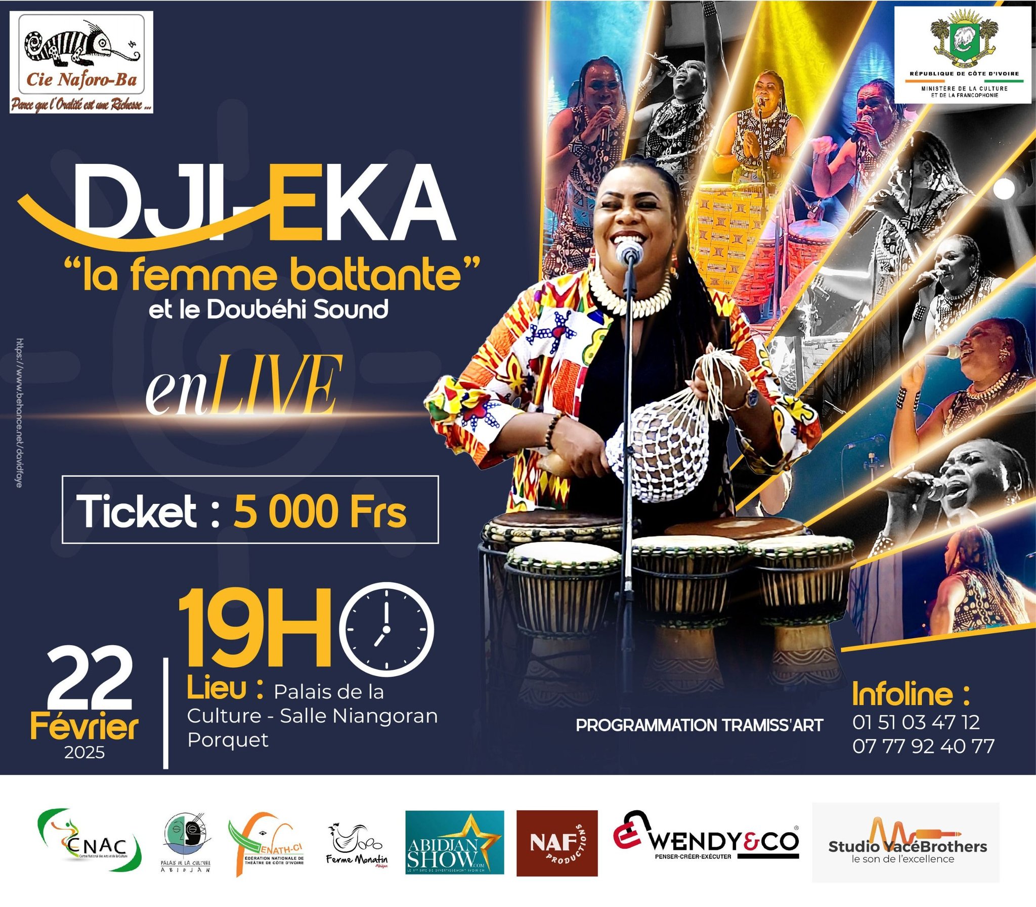 Cover DJI-EKA En Concert Live Le 22 Février 2025 Au Palais De La Culture Abidjan