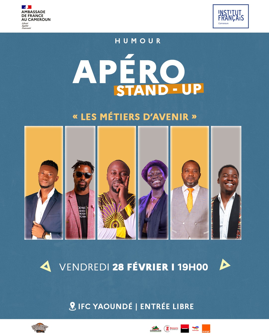 Cover Apéro Stand-Up Vendredi 28 Février 2025 à L'IFC  Yaoundé