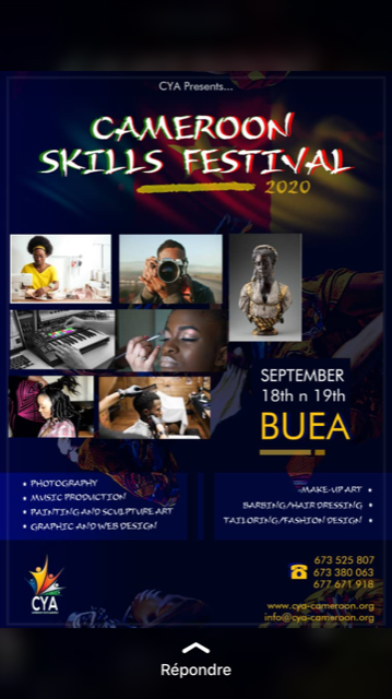 Cover Le CYA organise le Cameroun Skills Festival les 18 et 19 Septembre à Buea.