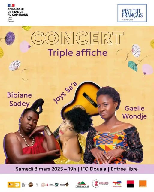 Cover Concert Triple Affiche Samedi 08 Mars 2025 à L'IFC Douala