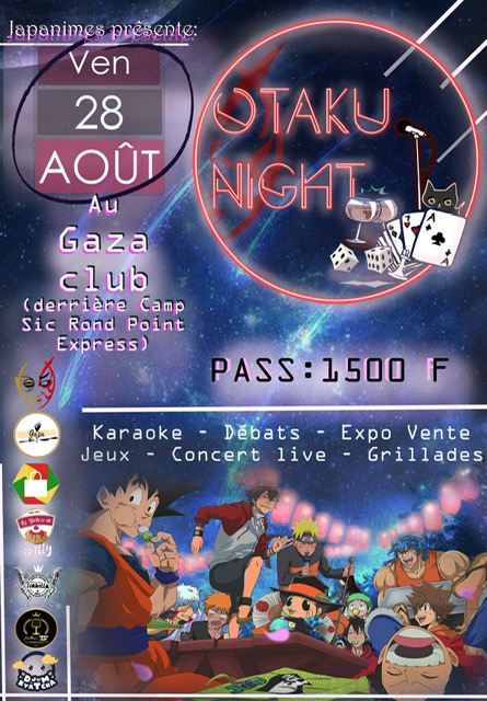 CoverOtaku Night par Japanimes le Vendredi 28 Aout 2020