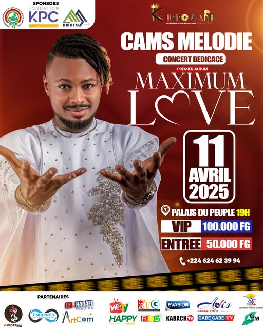 Cover Cams Mélodie Concert Dédicace Le 11 Avril 2025 Au Palais Du Peuple