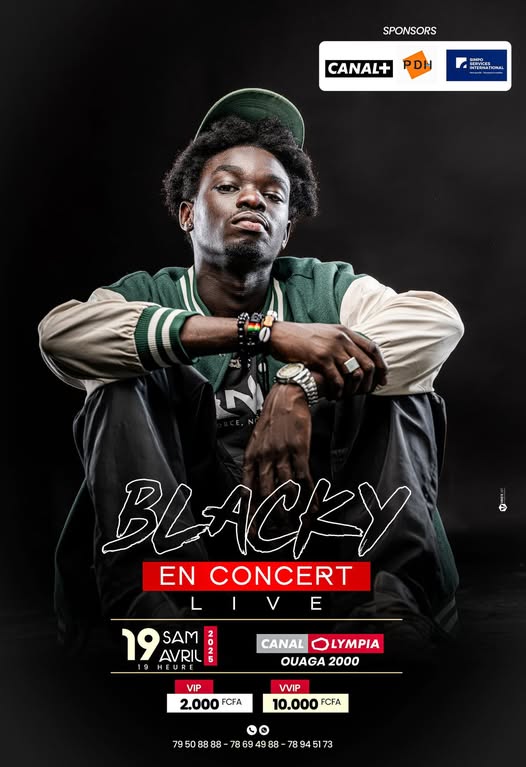 Cover Blacky En Concert Live Samedi 19 Avril 2025 à Canal Olympia Ouaga 2000