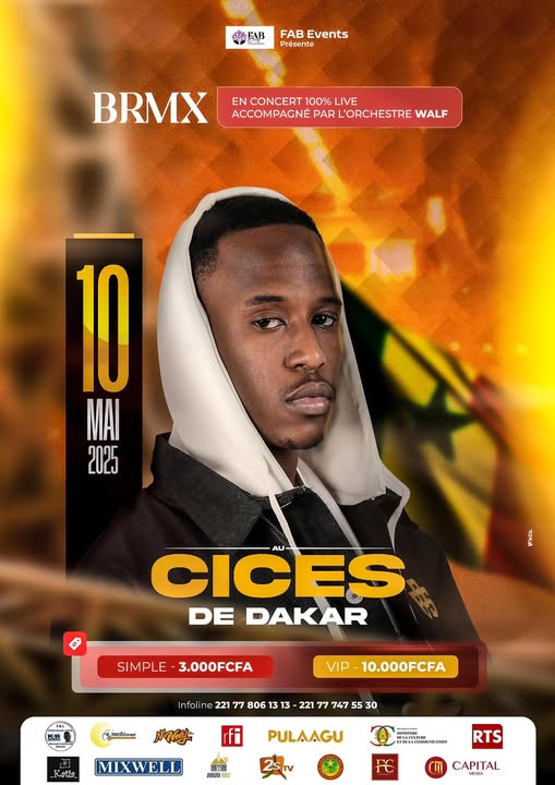 Cover BRMX En Concert Live Le 10 Mai 2025 AU CICES  De Dakar