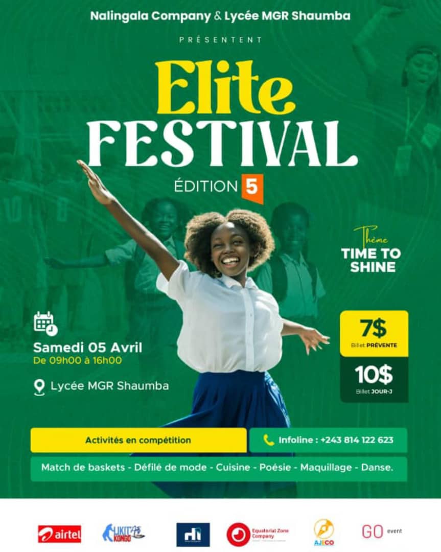 Cover Elite Festival Edition 5 Samedi 05 Avril 2025 Au lycée MGR SHAUMBA Kinshasa