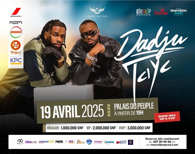 Cover Dadju Et Tayc En Concert Le 19 Avril 2025 Au Palais du Peuple
