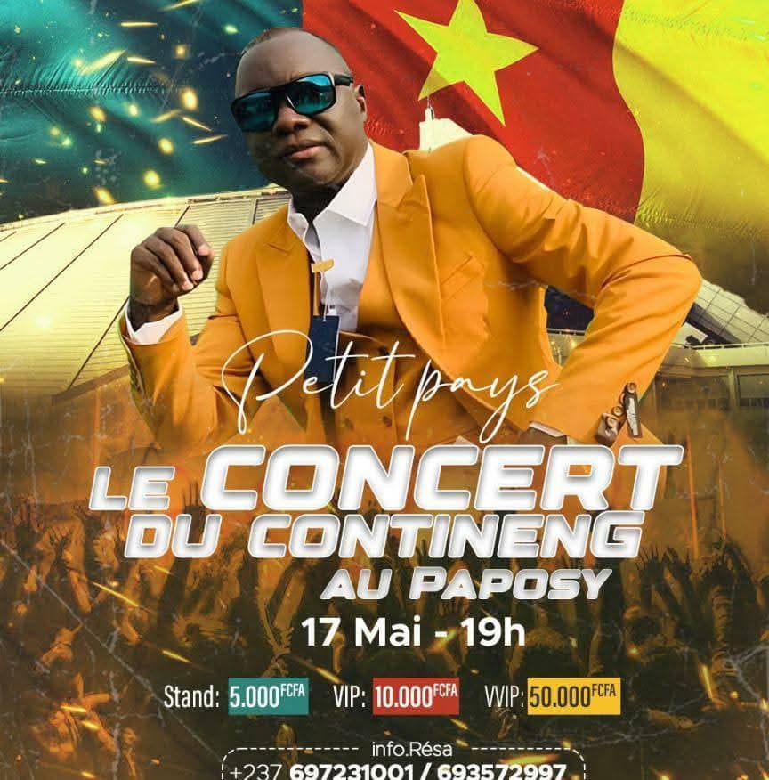 Cover Petit Pays  En Concert Du Contineng Le 17 Mai 2025 au palais polyvalent des sports de Yaoundé