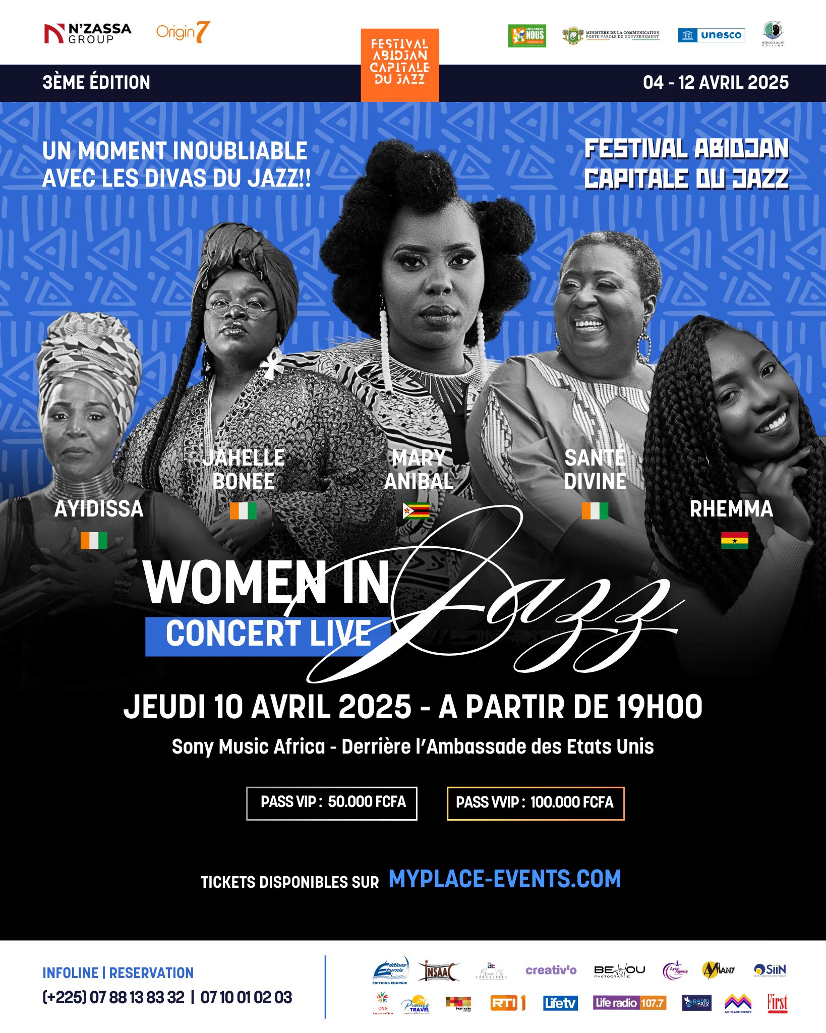 Cover Women In Jazz En Concert Live Jeudi 10 Avril 2025 à Abidjan