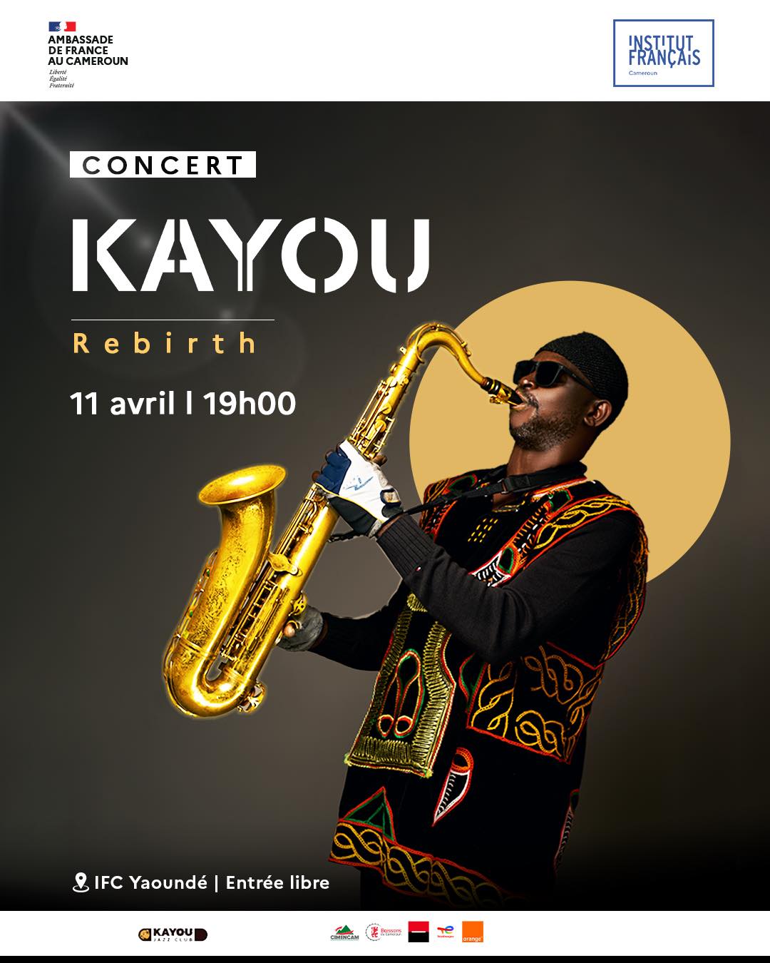 Cover Kayou Rebirth En Concert Le 11 Avril 2025 à L'IFC Yaoundé