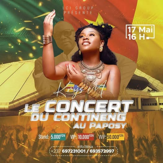 CoverKrys M En Concert Du Contineng Au Paposy à Yaoundé Le 17 Mai 2025