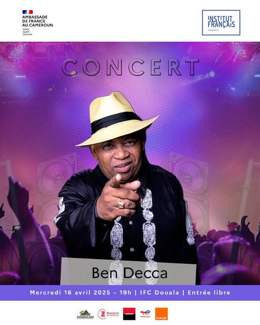 CoverBen Decca En Concert Mercredi 16 Avril 2025 à L'IFC Douala
