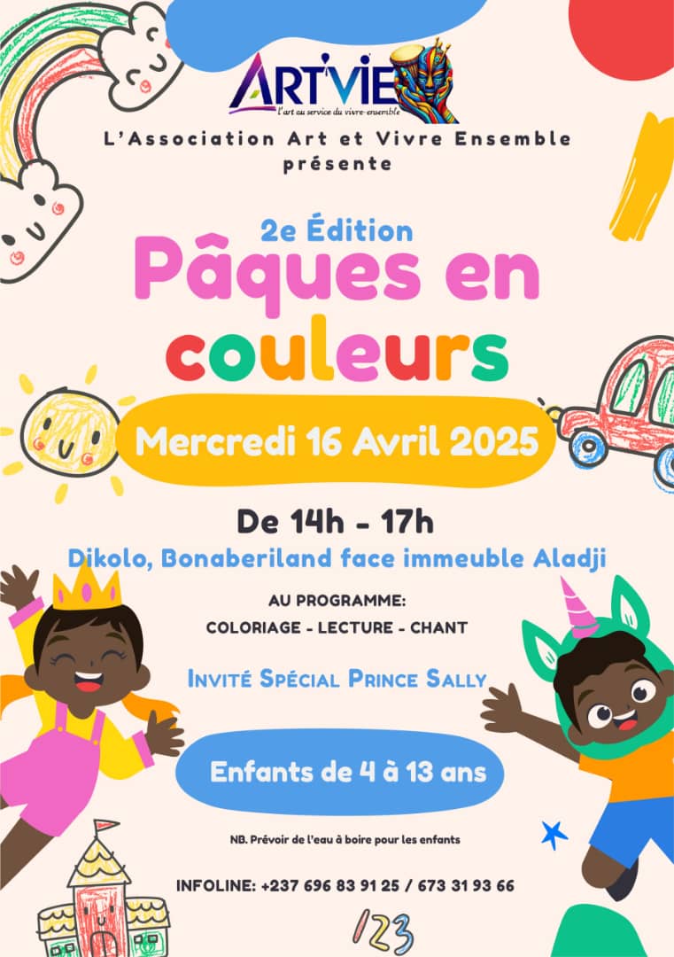 Cover Paques En Couleurs 2e Edition Mercredi 16 Avril 2025 à Douala