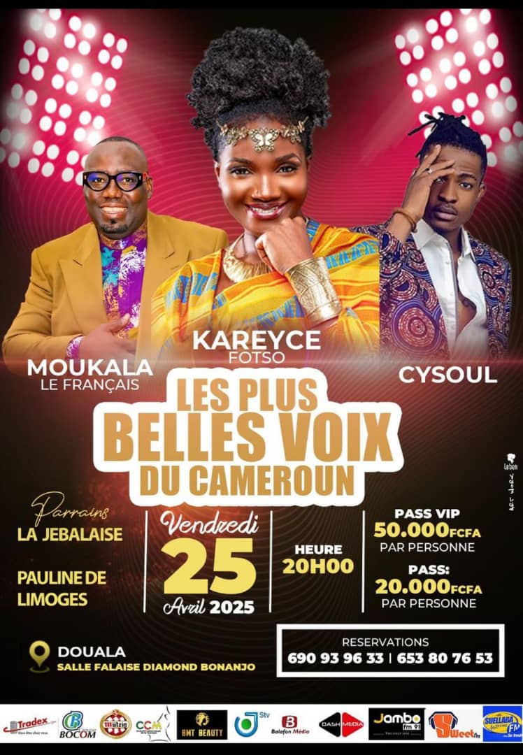 Cover Les  Plus Belles Voix Du Cameroun Vendredi 25 Avril 2025 à Douala Salle Falaise Diamond Bonanjo