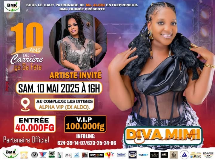 Cover Diva Mimi En Concert Samedi Le 10 Mai 2025 Au Complexe Les Intimes En Guinée