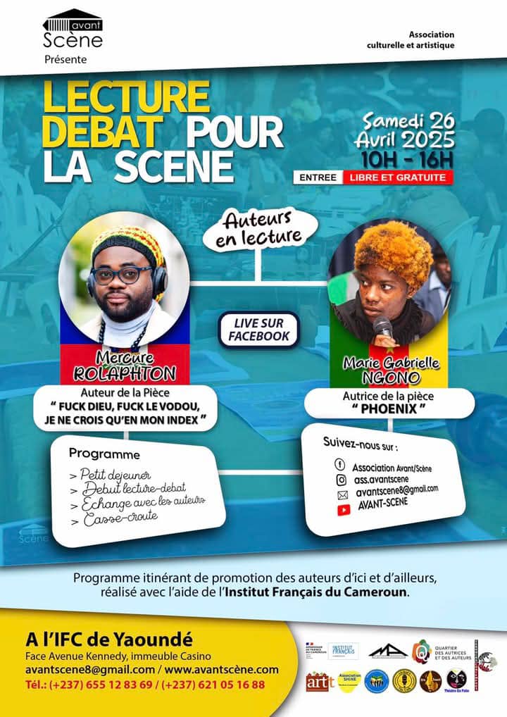 Cover Lecture Débat Pour La Scène Samedi 26 Avril 2025 à L'IFC de Yaoundé