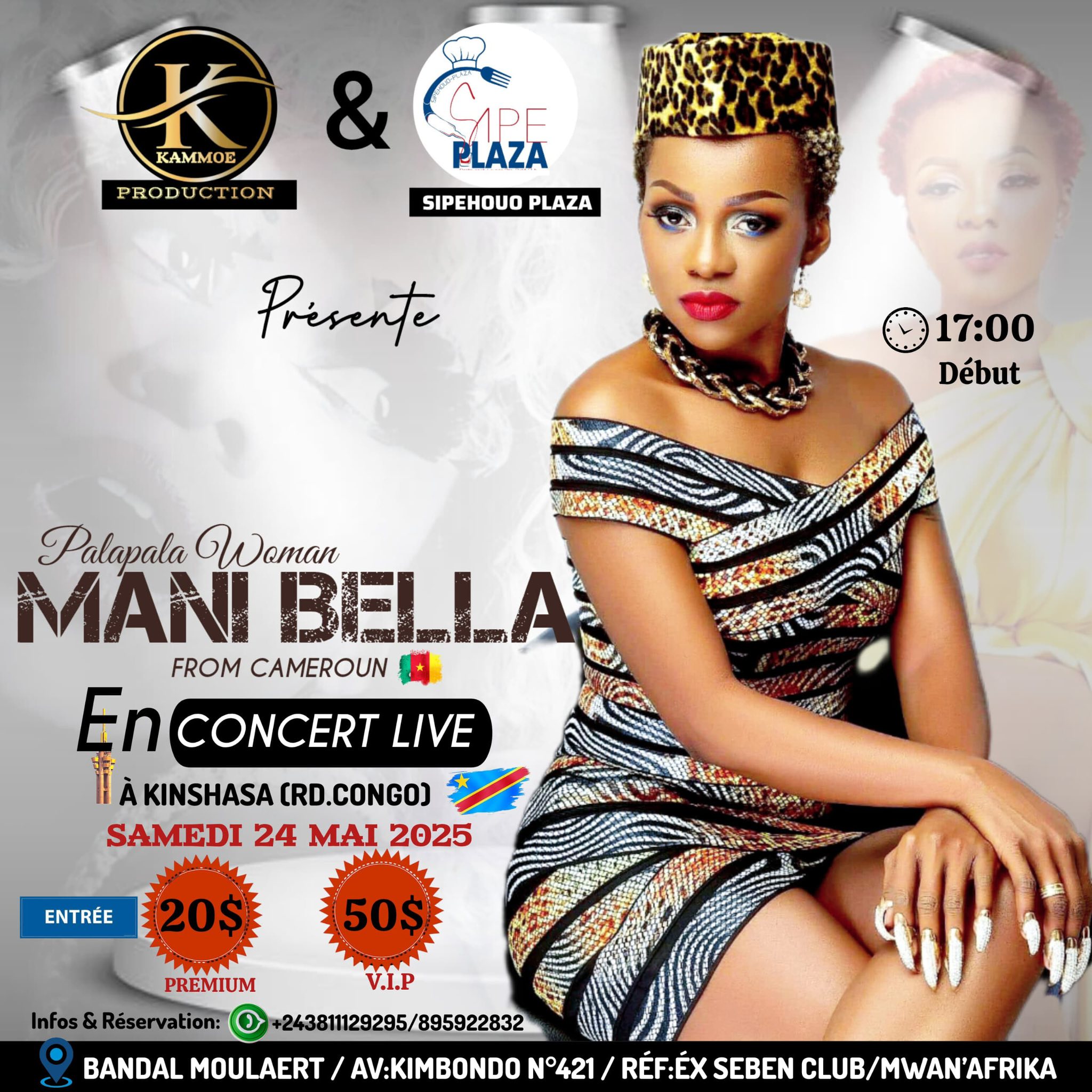 Cover Mani Bella En Concert Live Samedi 24 Mai 2025 à Kinshasa au Congo