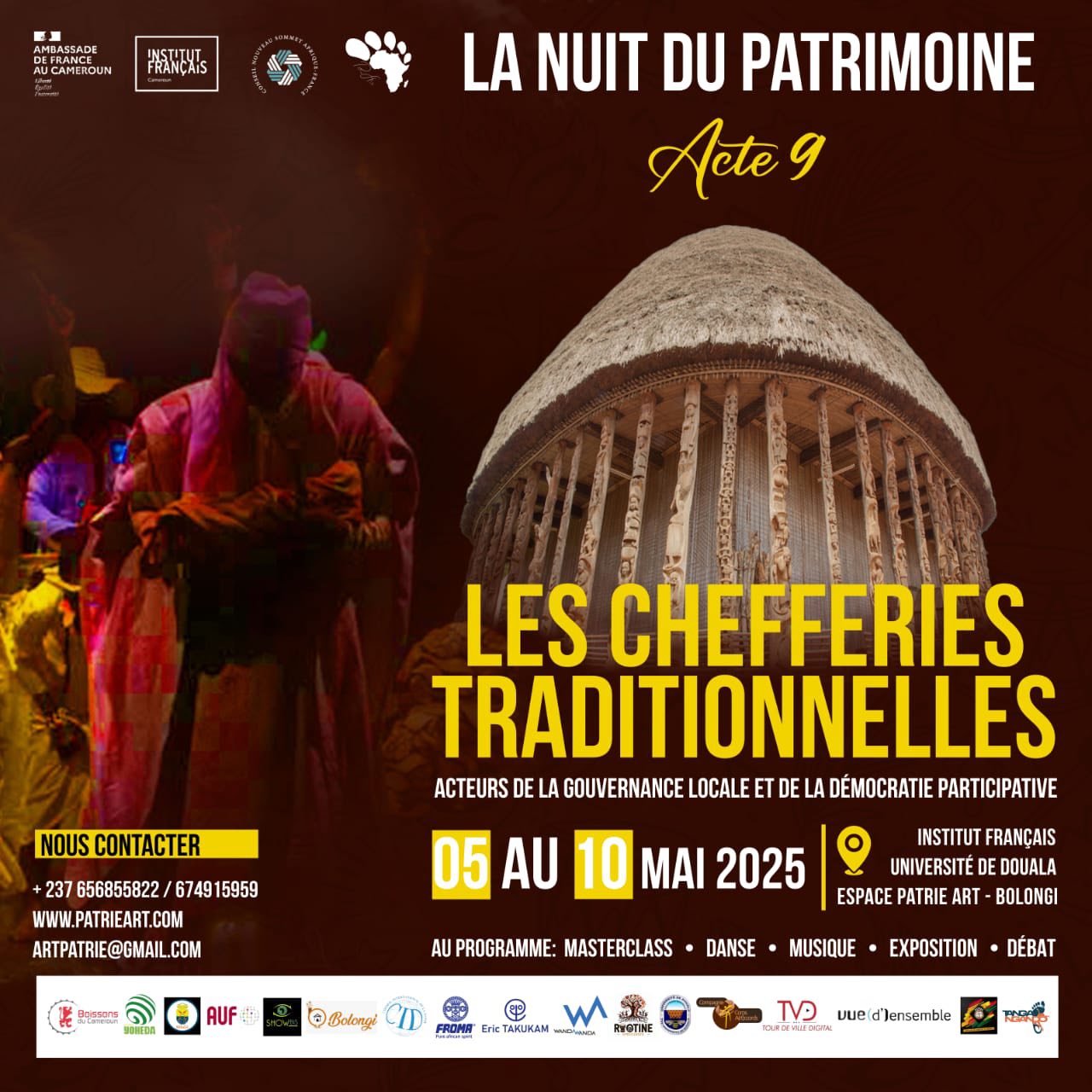Cover La Nuit Du Patrimoine Acte 9 Les Chefferies Traditionnelles Du 05 Au 10 Mai 2025 à Douala