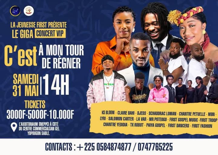 Cover Giga Concert Vip samedi 31 Mai 2025 à Yopougon Abidjan