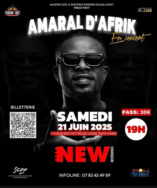 Cover Amaral D'Afrik En Concert Samedi Le 21 Juin 2025 à Paris