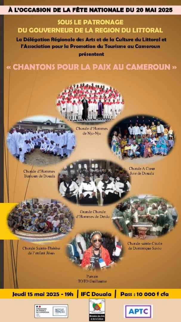 Cover Chantons Pour La Paix Au Cameroun Le 15 Mai 2025 à l'IFC Douala