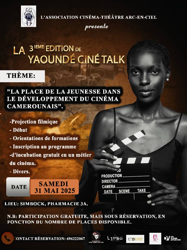 Cover 3ème Edition De Yaoundé Ciné Talk Samedi le 31 Mai 2025 à Simbock, Pharmacie 3A