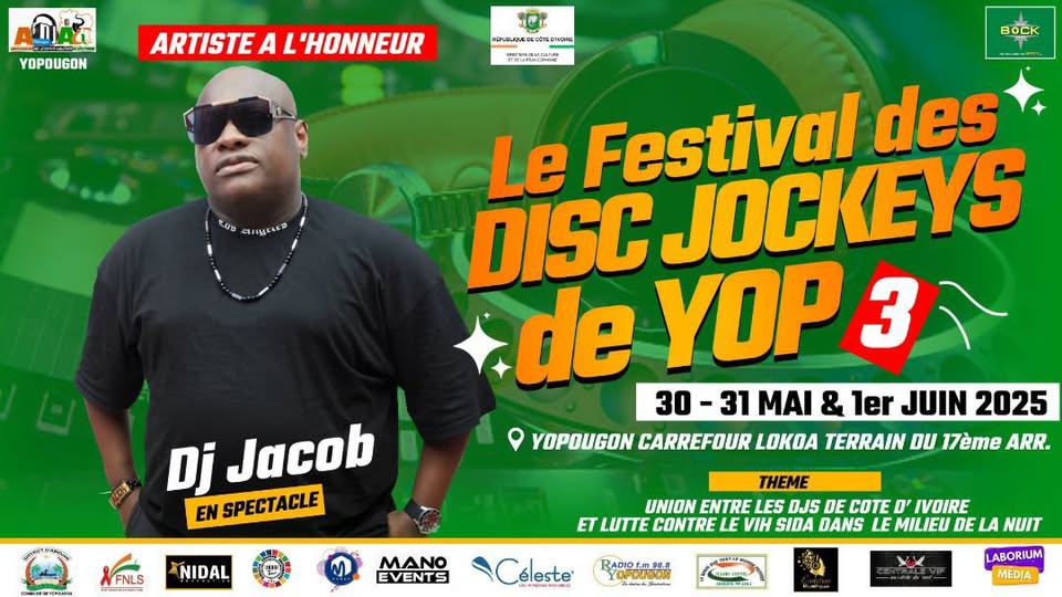 Cover Festival Des Disc Jockeys de Yop 3 Du 30 Mai au 01 Juin 2025 à Yopougon