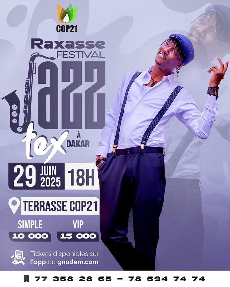 Cover Festival Raxasse Jazz Tex à Dakar le Dimanche 29 Juin 2025