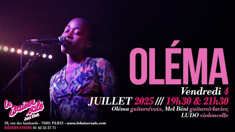 Cover Oléma en Spectacle au Braiser Salé Jazz Club à Paris le Vendredi 4 Juillet 2025