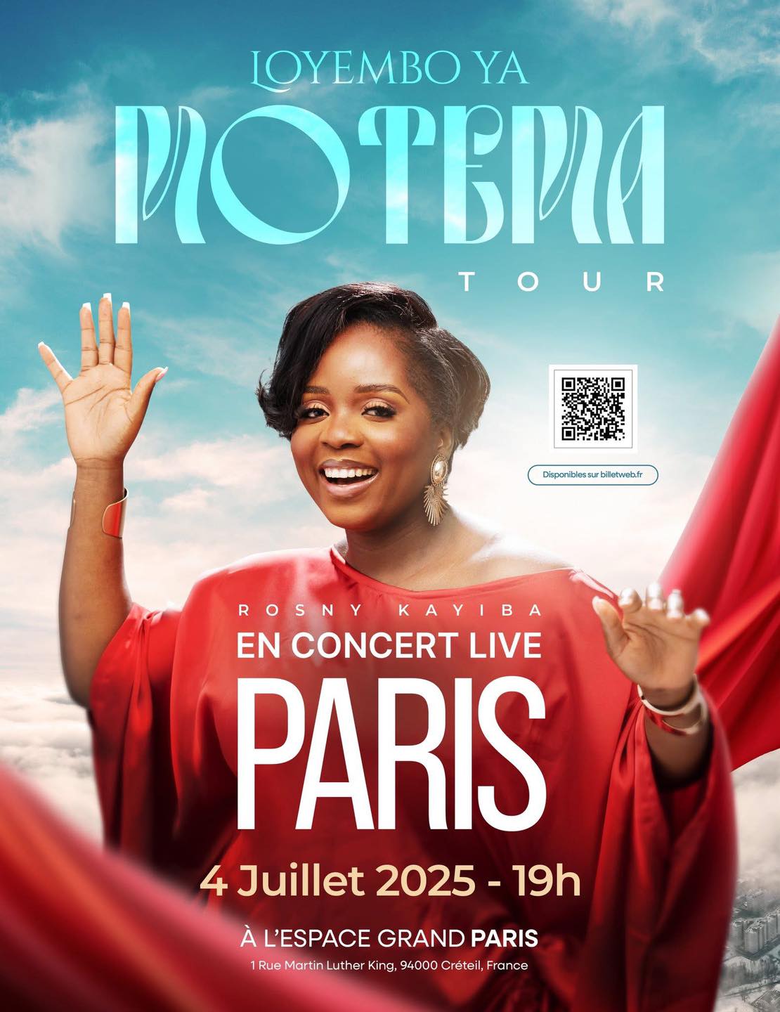 Cover Rosny Kayiba En Concert Live à Paris Le 04 Juillet 2025 pour le Loyembo Motema Tour