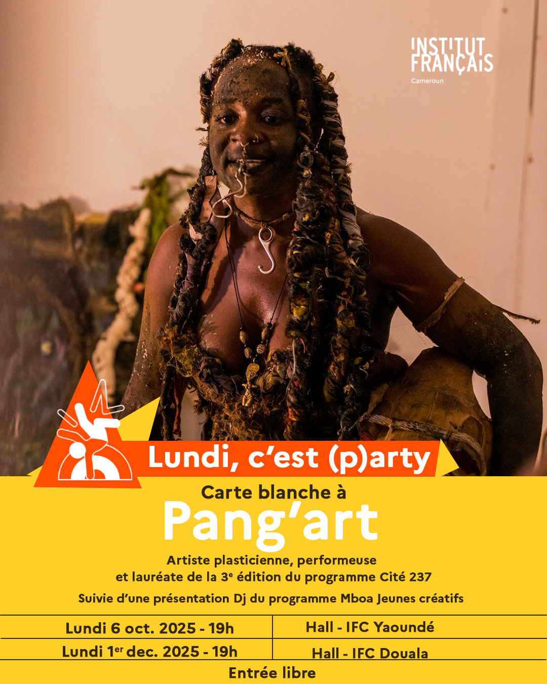 CoverCarte blanche à Pang'art à l'Institut Français de Douala le 01 Décembre 2025