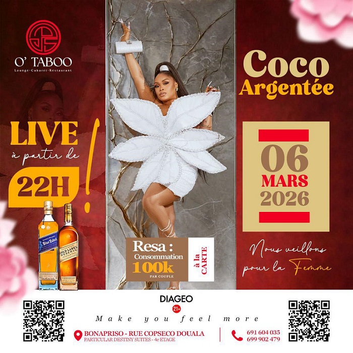 CoverMerina Ladies Brunch invite Coco Argentée en musique live le 08 mars 2026 a Merina Hôtel a partir de 14 H.