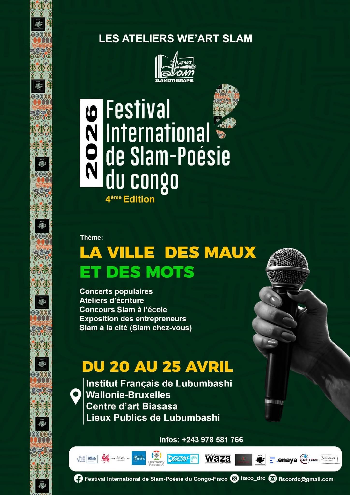 FISCO organise la 4ème Édition du 20 au 25 avril 2026 a Lubumbashi, RDC