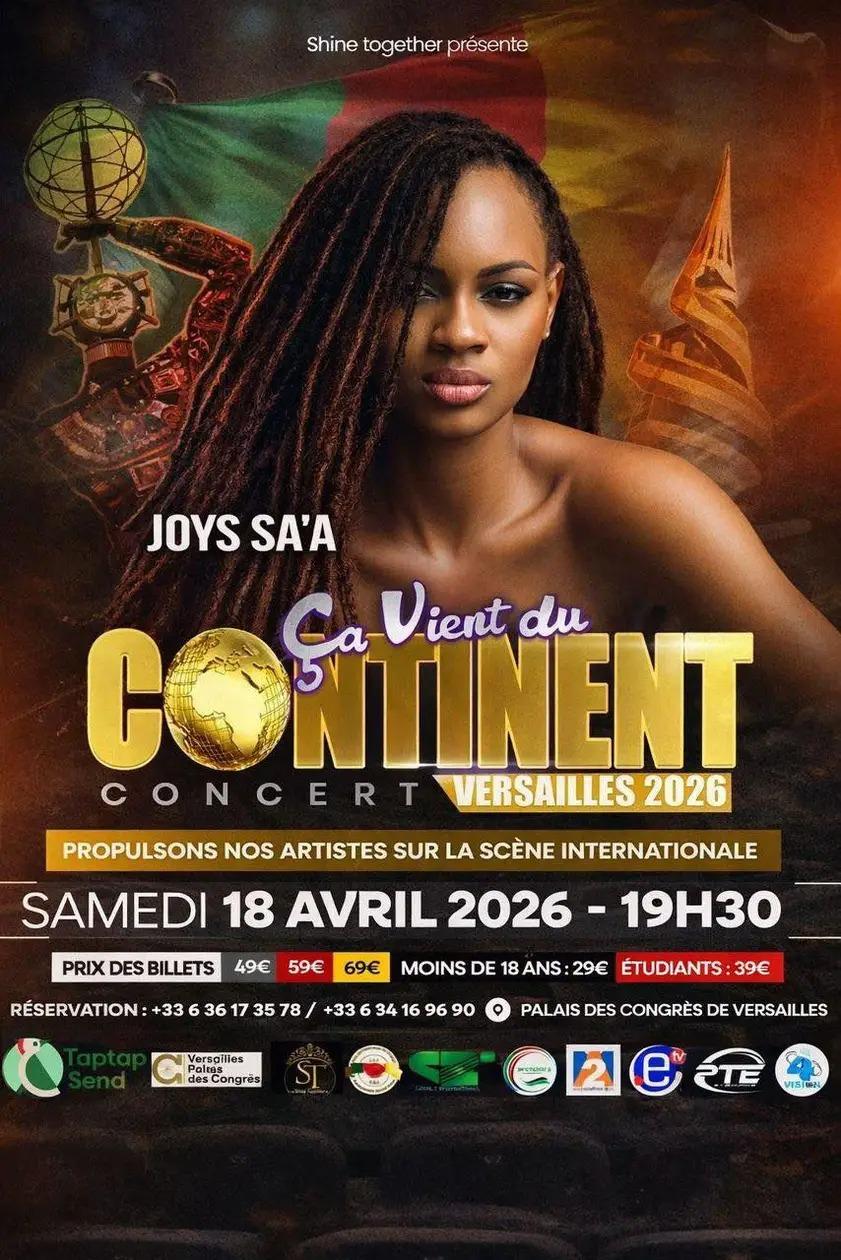 Joys Sa'a en Concert le 18 Avril 2026 a France