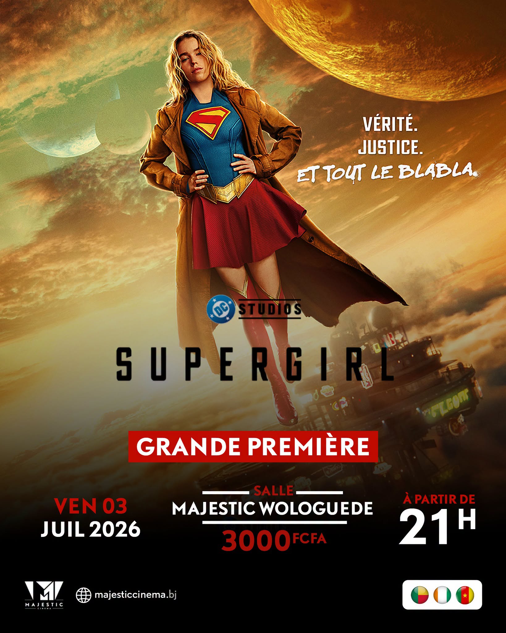 Grande Première : Supergirl au Majestic Wologuede