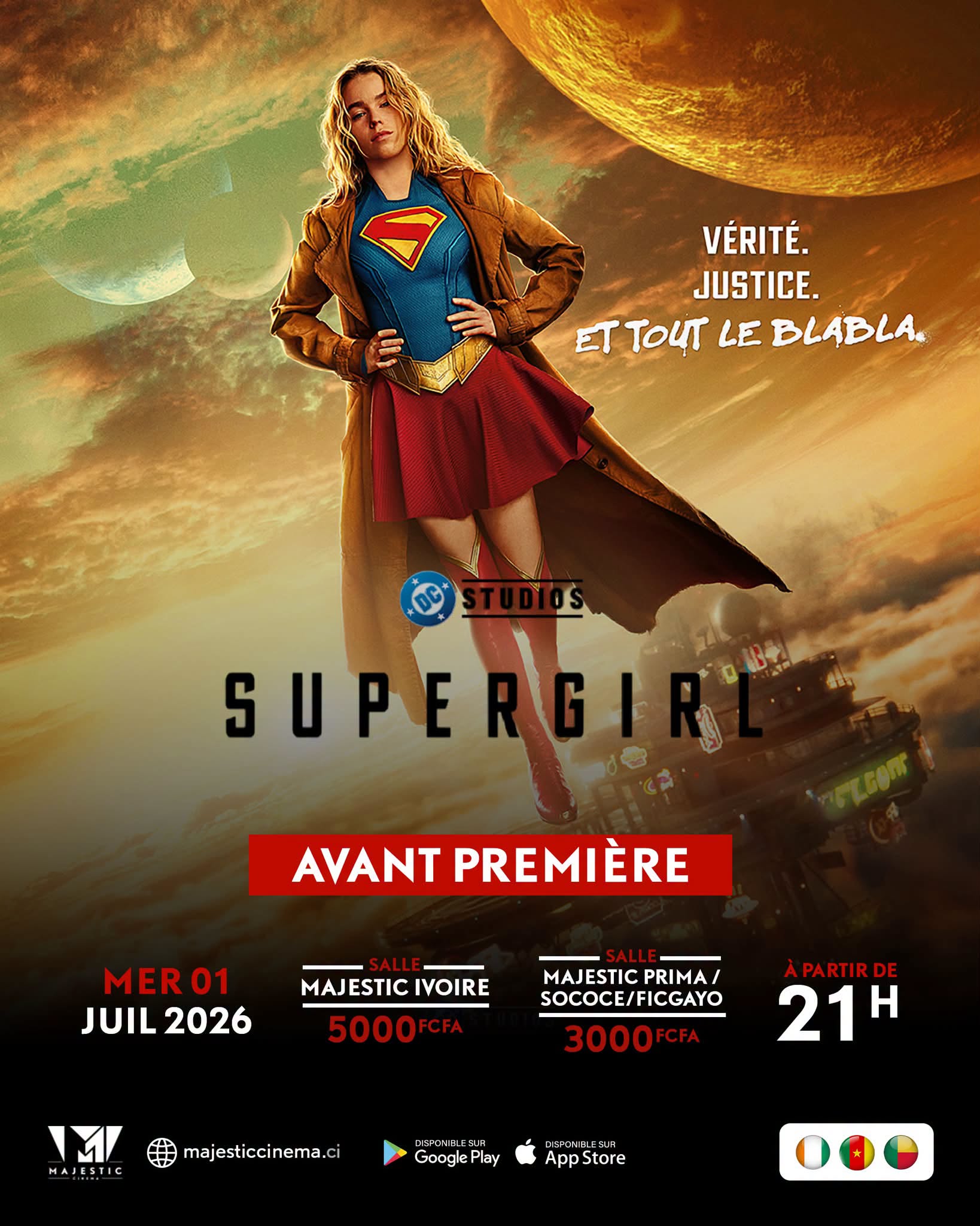 Avant-première Supergirl à Abidjan