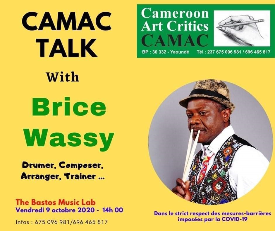 Cover Camar Talk avec Brice Wassy le 9 Octobre 2020 à The Bastos Music Lab à Yaoundé