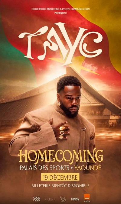 Concert TAYC le 19 Décembre au Palais des Sports, Yaoundé