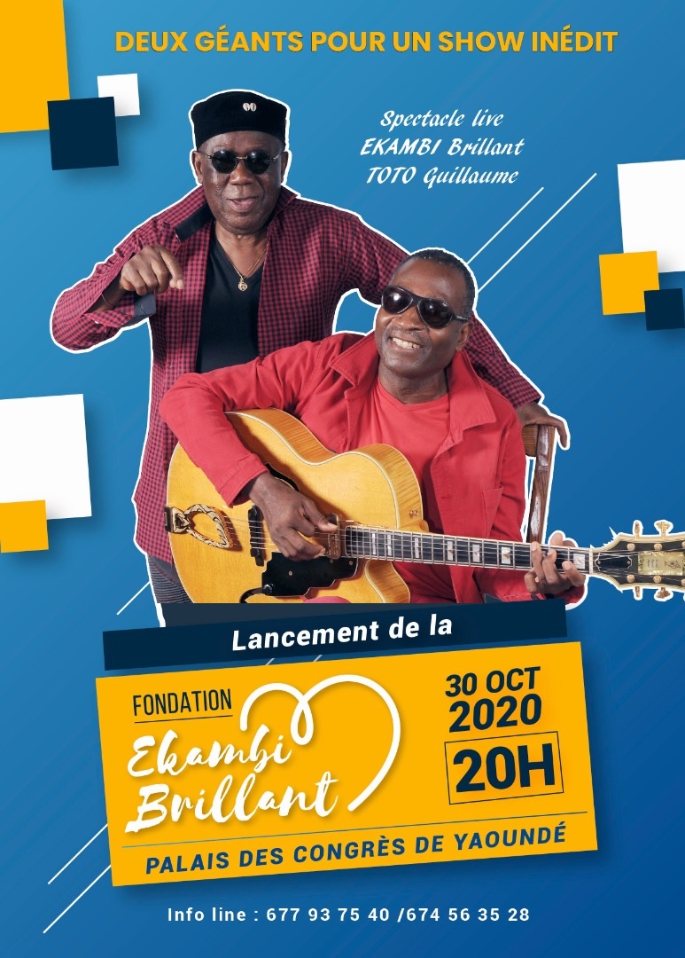Cover Ekambi brillant et Toto Guillaume en concert au Palais des Sports de Yaoundé le 30 Octobre 2020