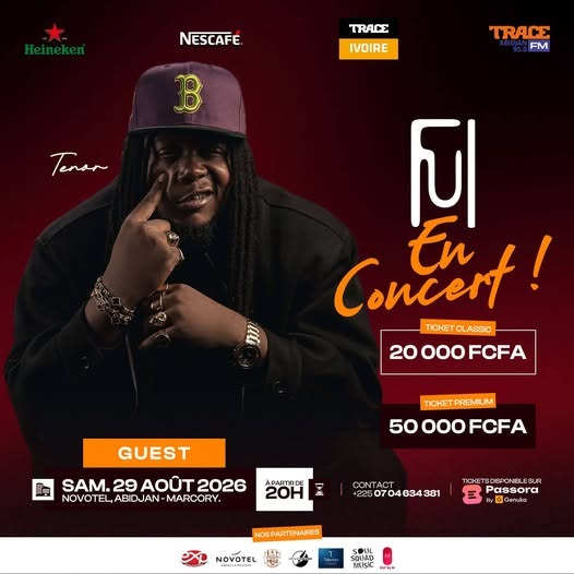 Tenor En concert le 29 Août 2026  Novotel, Abidjan