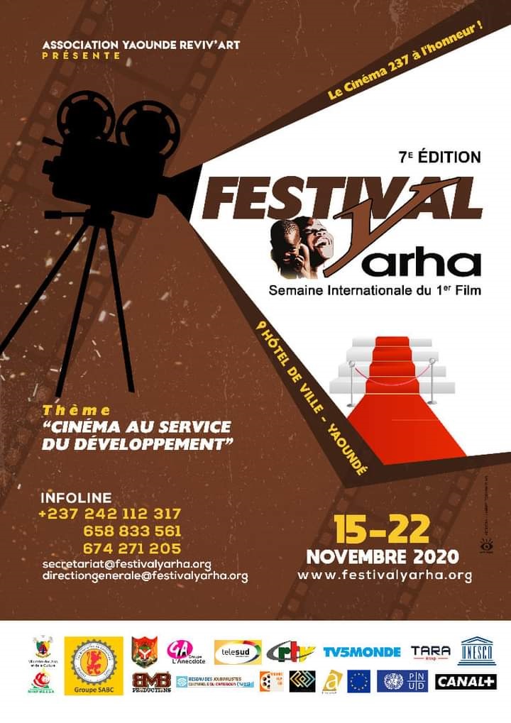 Cover 7e édition du Festival Yarha du 15 au 22 Novembre 2020 à l’Hotel de ville de Yaoundé