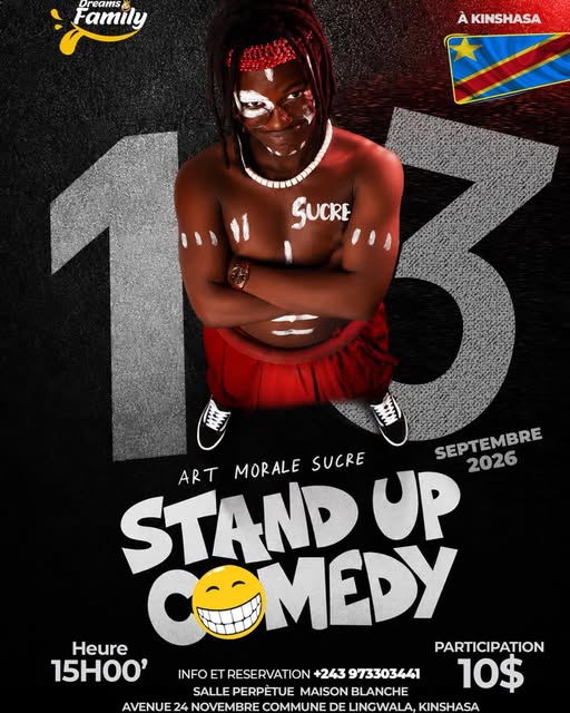 Art Morales Sucre presente Stand Up Comedy le 13 Septembre 2026 a 15H  a la Salle Perpétue