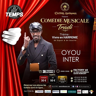 Comédie Musicale Oyou Inter Bobigny
