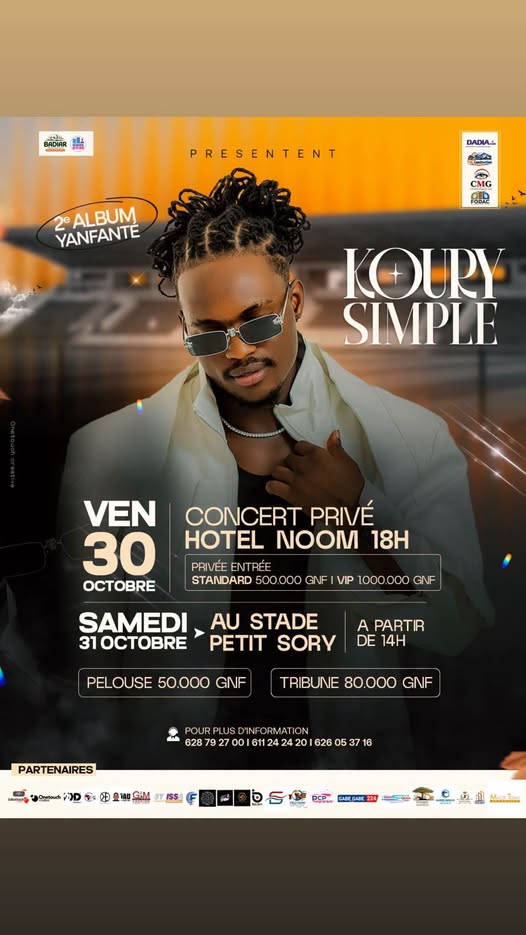 Cover Concerts Koury Simple Yanfanté Conakry