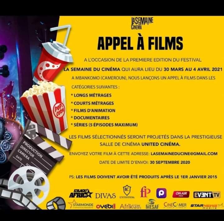Cover La Semaine Du Cinéma Lance Un Appel à Films Pour sa 1ère Edition Du 30 Mars au 04 Avril 2021 à Mbankomo
