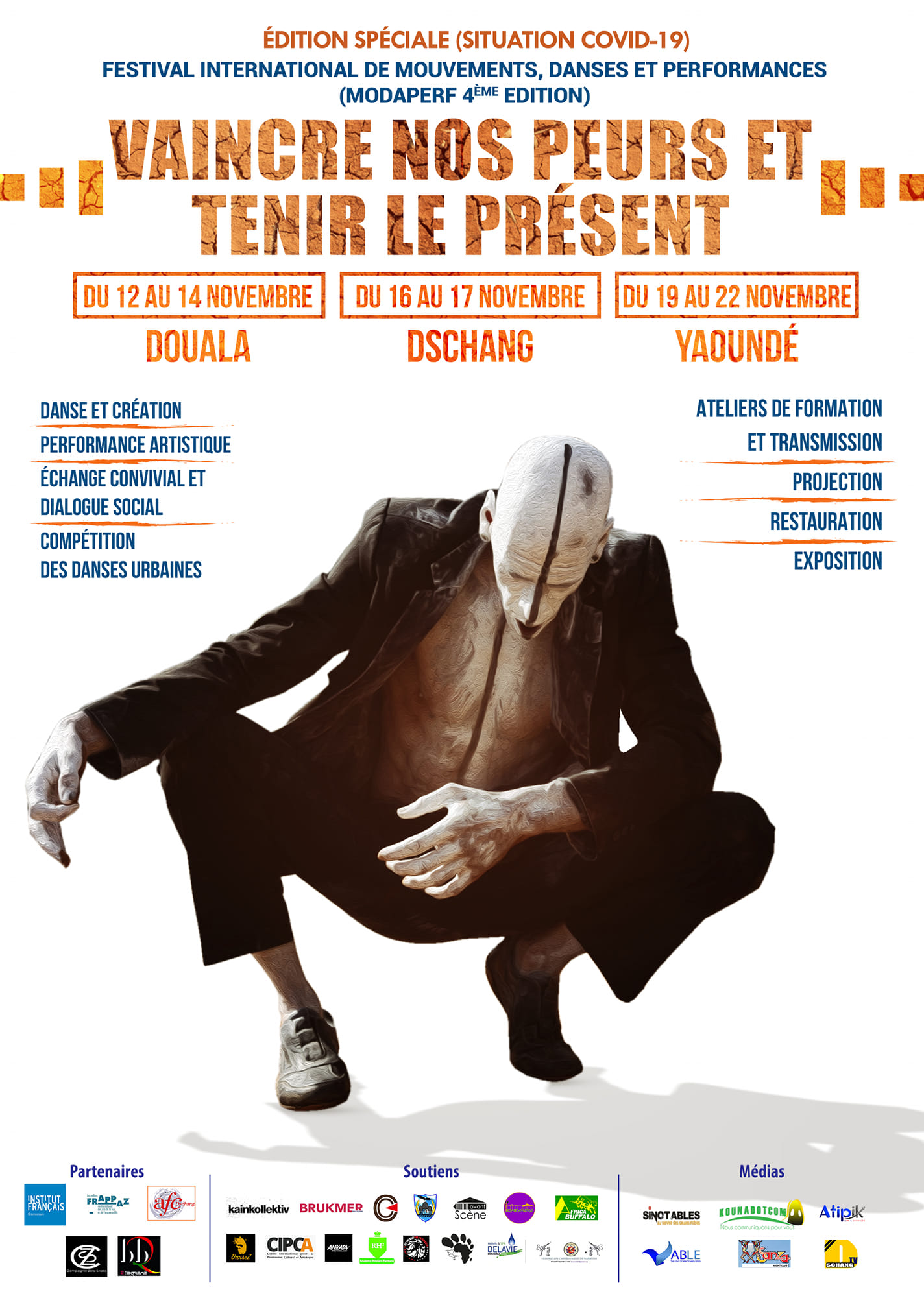 Cover 4eme Edition Festival Modaperf du 12 au 22 Novembre 2020 à Douala, Dschang et Yaoundé