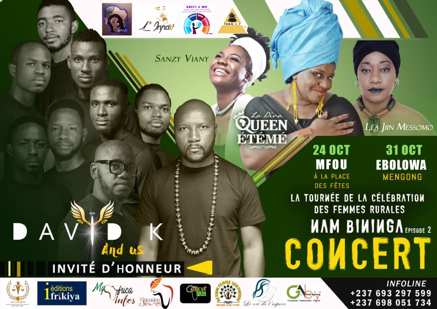 Cover Sanzy Viany, La Diva Queen Etémé et Léa Jiin Messomo en concert Les 24 et 31 Octobre à La Place Des Fêtes De Mfou et A  Mengong  Ebolowa