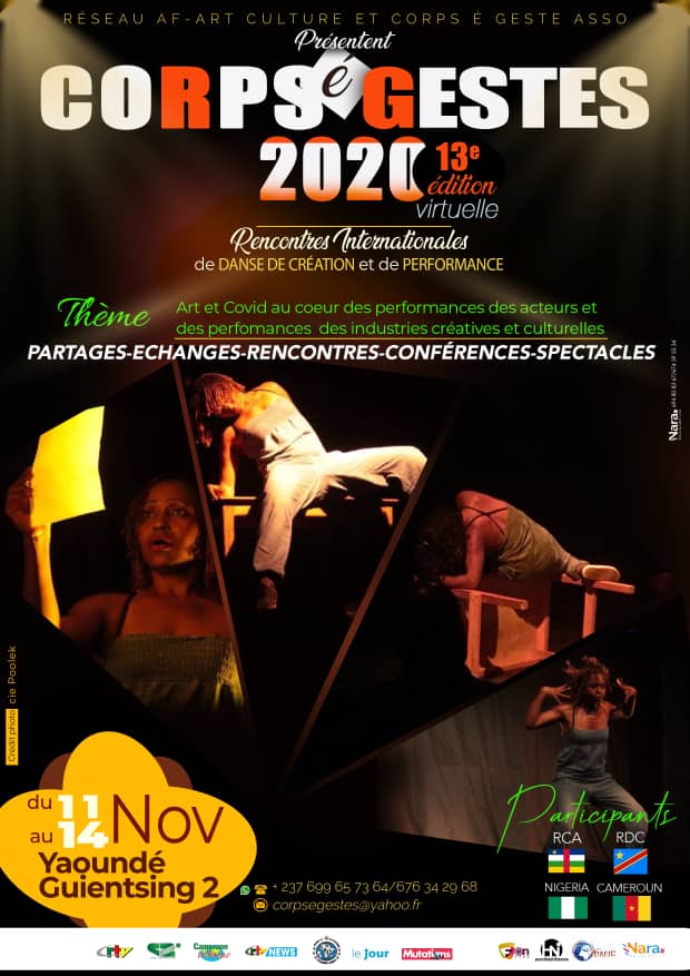 Cover La 13ème  Edition Festival Corps Et Gestes  S’ouvre A Yaoundé  Du 11 AU 14 Novembre 2020