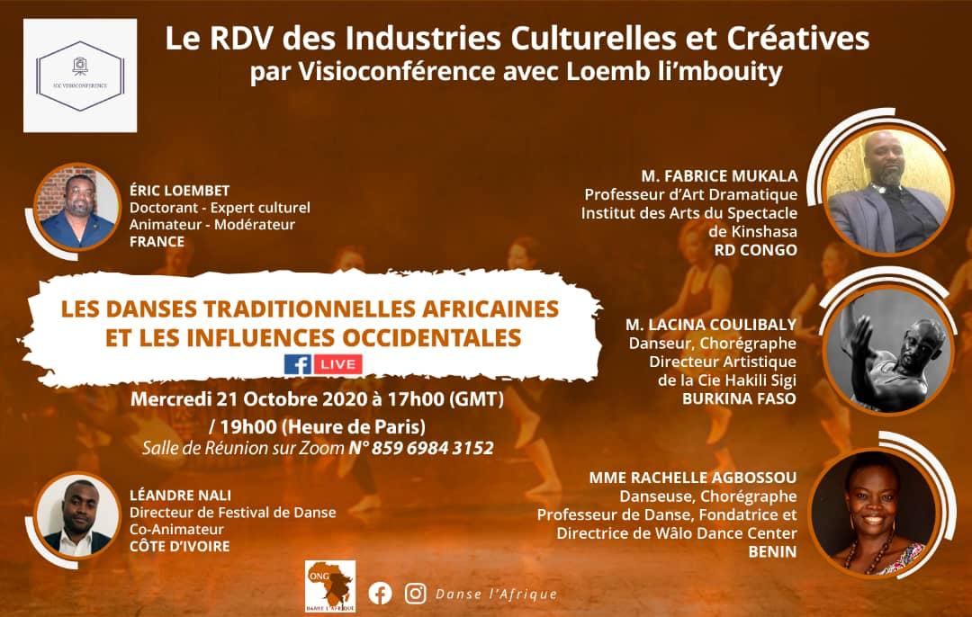 Cover Le Rdv Des Industries Culturelles Et Créatives Se Fera  Par Vidéoconférence Avec Loemb Li’mbouity Le 21 Octobre 2020